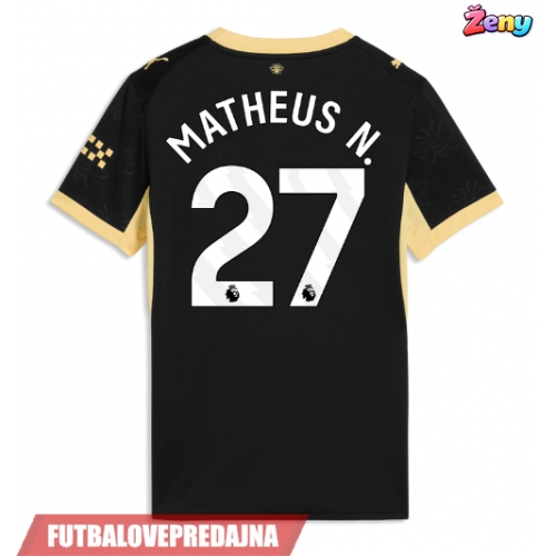 Lacne Ženy Futbalové dres Manchester City Matheus Nunes #27 2026-27 Krátky Rukáv - Preč